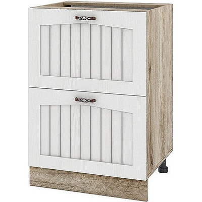 ИРИМ Долен кухненски шкаф Сити АРФ-Бяло фладер-04-44 60 см