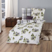 Liente Kaeppel obliečky zimné Deer Season Green Flanel 70x90 140x200