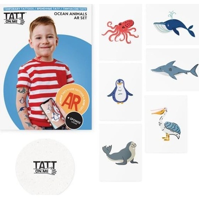 Živé tetovačky pre deti Morské zvieratá TATTonMe