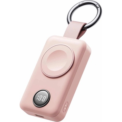 JOYROOM Power Bank Apple Watch 2000 mAh - външна батерия за зареждане на Apple Watch (розов)