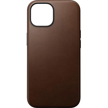 Image 1 of Nomad Гръб Nomad Modern Leather Case за iPhone 15 - Кафяв