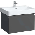 Laufen Pro S - Шкаф за мивка, 62x45x39 см, 1 чекмедже, графитен мат H4834210964801 (H4834210964801)