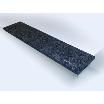 TONE OF STONE Vnitřní kamenný žulový parapet - Žula Steel Grey - lesk, 2500x150x30 mm