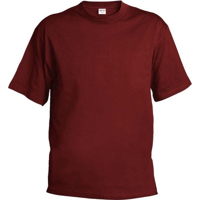 Tričko krátký rukáv burgundy vínová