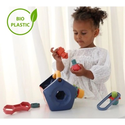 Tolo Toys Tolo Toys: Кутия за инструменти с различни активности от биоразградима пластмаса с 14 части (TL-76012)