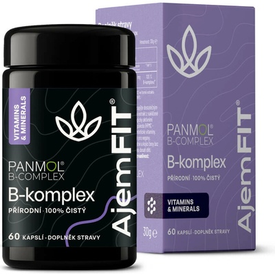 AjemFIT PANMOL Přírodní B-komplex 60 kapslí