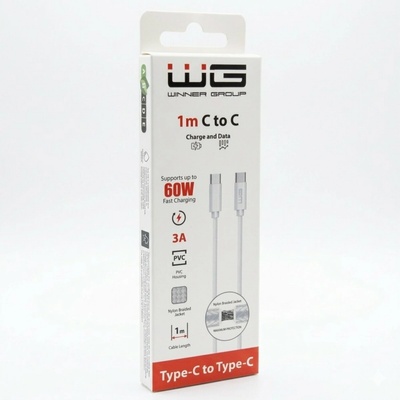 Winner WINTYCTYC1MWH datový USB-C, 3A, 1m, bílý – Zboží Živě