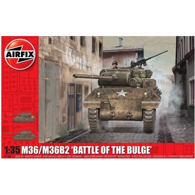 Airfix Classic Kit tank A1366 M36/M36B2 Battle of the Bulge 1:35