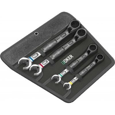 Wera Očkoploché račňové kľúče 10 ÷ 19 mm 6001 Joker 4 Set 1 vyhnuté Sada 4 dielov 020090