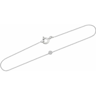 Eppi Platinový minimalistický náramok s diamantom Lepio BR41331