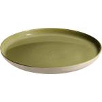 Emile henry (Франция) Керамична чиния emile henry dinner plate основна - цвят зелен с екрю (eh 8925-v0)