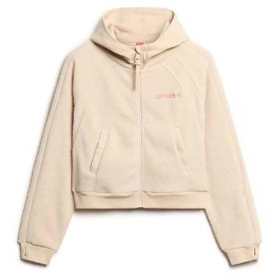 Поларена блуза Superdry Active Tech Fleece full zip sweatshirt - Beige (Off Grey)