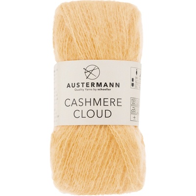 Austermann CASHMERE CLOUD - 46% vlna, 34% bavlna, 20% kašmír - Ručně pletací příze Barva: 07 - Honig