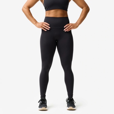 Domyos Dámske fitness legíny odolné voči oderu čierne