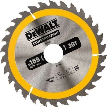 DeWALT DT1937 Pílový kotúč CONSTRUCTION, 165 x 30 mm, 30 zubov