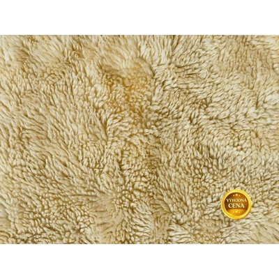 umělá kožešina, Beránek, světle žlutá, 12 mm vlas, šíře 150 cm metráž