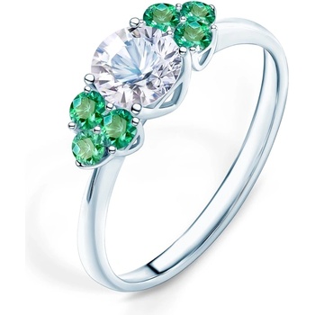 SAVICKI Годежен пръстен Fairytale: бяло злато, бял сапфир