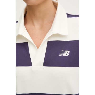New Balance блуза с дълги ръкави дамска памучна Rugby (WT53522BOY)