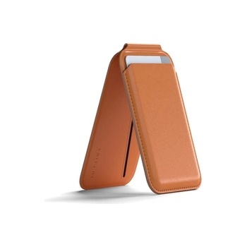 Apple Satechi Vegan-Leather Magnetic Wallet Stand (iPhone 12/13/14/15 all models) - Orange (STVLWO)