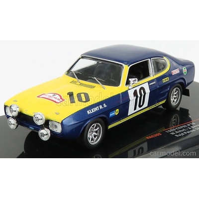Ixo-models Ford england Capri 2600 Rs N 10 Rally Rajd Polski 1972 W.rohrl Modrá Žlutá 1:43