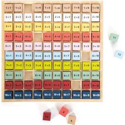 small foot Dřevěná vzdělávací tabulka sčítání – Zboží Mobilmania