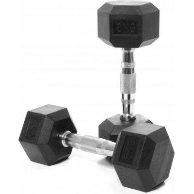 Kaytan Pevné potiahnuté/gumované činky 1 x 7,5 kg