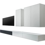 Hammel Furniture Черно-бял ком лект от маса за телевизор и 2 скрина Edge by Hammel - Hammel Furniture (940811846)