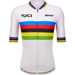 Santini Фланелка с къс ръкав за колоездене Santini UCI World Champion Jersey Cycling jersey - Print - размер XS (056-3881-0611)