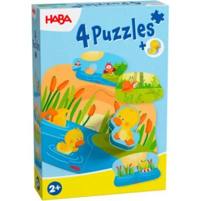 HABA Комплект пъзели Haba - Бебета животни, 4 броя (2012186001)