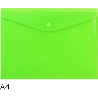 LUMA Obal spisový s klopou a drukem A4 neon LUMA, zelený