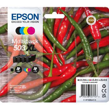 Epson 503XL T09R640 C13T09R64010 цвят (CMYK) оригинален комплект касети (C13T09R64010)