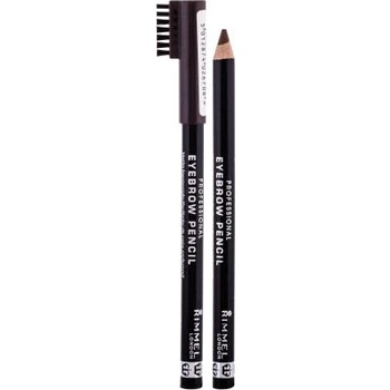 Rimmel London Professional Eyebrow Pencil молив за очи с четка 1.4 g нюанс 001 Dark Brown