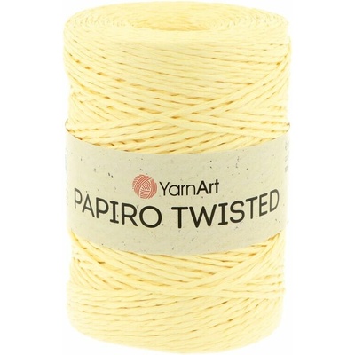 Yarnart Papiro Twisted 1313 pastelovo žltá