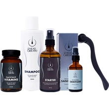 Head and Beard Set All Inclusive Starter sprej 100 ml + Šampon na podporu růstu vlasů 200 ml + Vitamíny 60 tab + Sanitizer 50 ml + Dermaroller 0.5 mm dárková sada