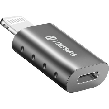 Swissten Přepojka / redukce - Lightning samec na USB-C 3.1 samice - kovová