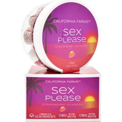 California Farms Sex please 600 mg CBD/400 mg CBG 40 želé tablet