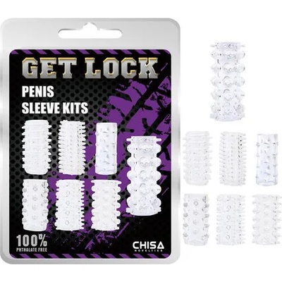 Комплект релефни пенис накрайници Penis Sleeve Kits Clear