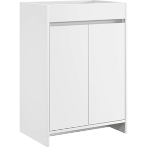 vidaXL Кабинет под мивка за баня Бяло 56 x 37, 5 x 81 см (890776)