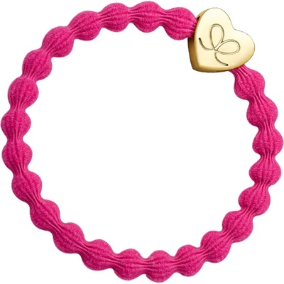 By Eloise London Gold Heart Ластик за коса за жени цвят Fuchsia