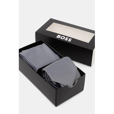 BOSS комплект вратовръзка и джобна кърпичка мъжки с коприна h-set (50566657)