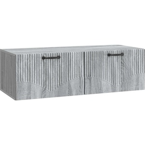 vidaXL Стенно монтиран ТВ шкаф 98 x 41 x 30 cm Сив Сонома (899041)