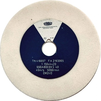 Tyrolit Brusný kotouč plochý 150 x 4 x 20 mm 99BA80K9V40 T416657