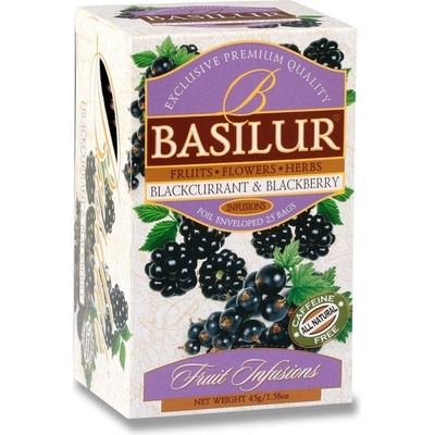 Basilur Fruit Blackcurrant & Blackberry 20 x 1,8 g