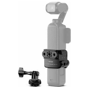 NEEWER Pocket 3 Cage & Action Camera Adapter Compatible with DJI Osmo Pocket 3 & Action 2 Magnetic Mount, Aluminum Alloy Gimbal Rig with 1/4 Thread Cold Shoe for Accessory Expansion, AC009 PRO