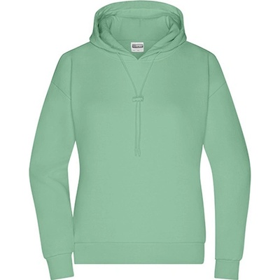 James&Nicholson dámska mikina s kapucňou 8033 Jade Green