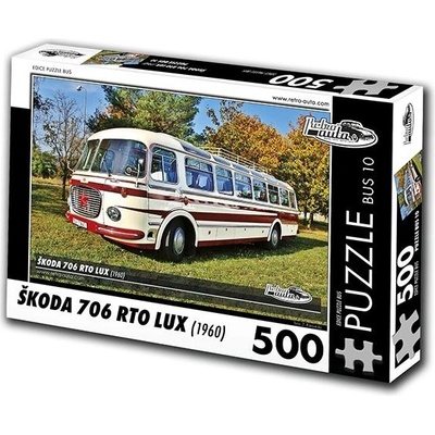 RETRO-AUTA BUS 10 ŠKODA 706 RTO LUX 1960 500 dílků