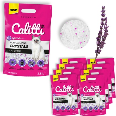 Calitti Micro Crystals silikónová podstielka levandula 8 x 3,8 l