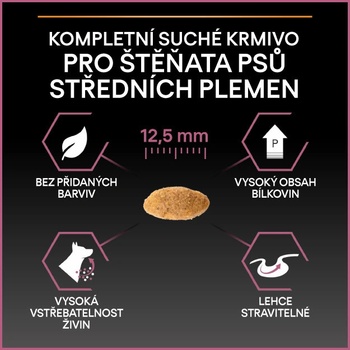 Purina Pro Plan Medium Puppy Sensitive Skin losos 2 x 3 kg