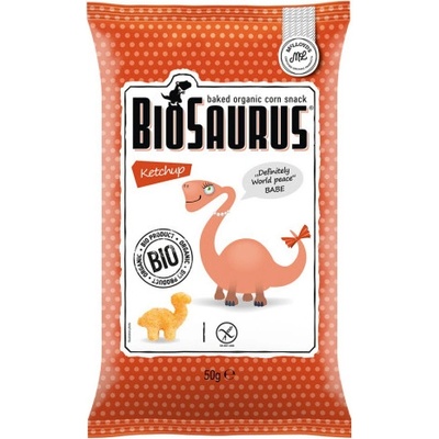 Biosaurus Babe s kečupom kukuričné chrumky 50 g