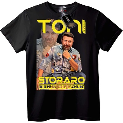 Тениска Тони Стораро Крал на Фолка - 2XL, White